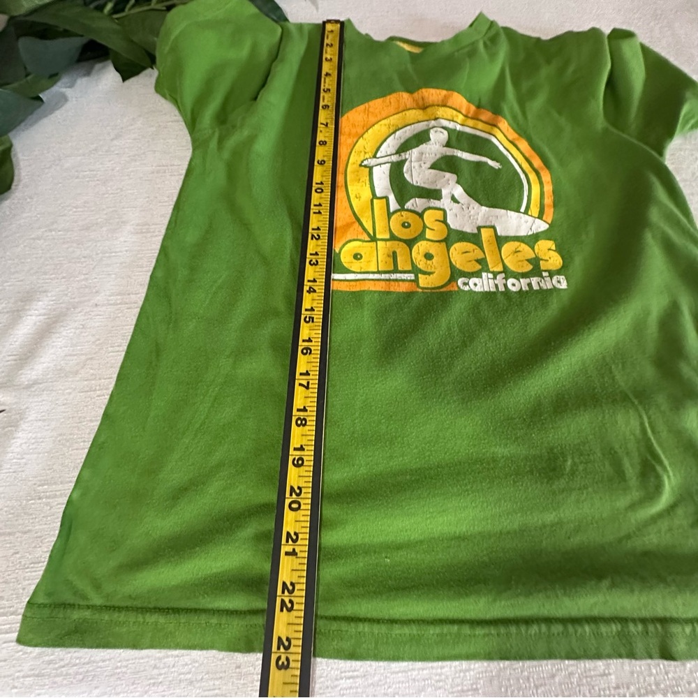 Green Youth Surf Tee with Los Angeles Print L(14-16) - Picture 3 of 10